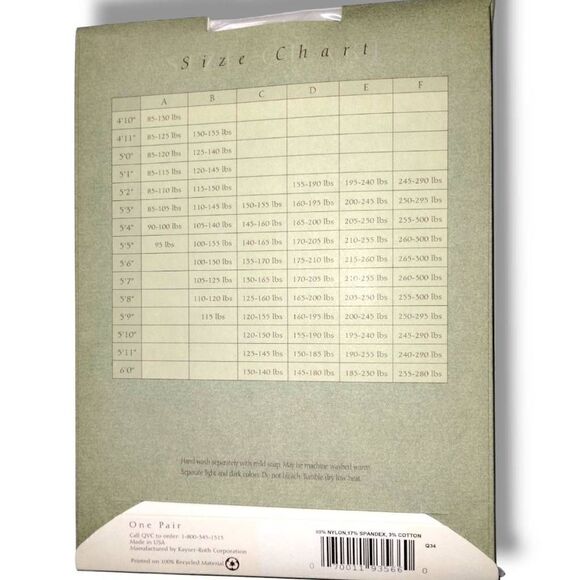 Legacy Pantyhose (2) Body Shaper Black & Warm Beige Gravity Defying Size D‎ - Picture 3 of 6